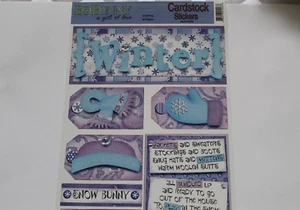 Pegatinas de cardstock BO BUNNY ""Invierno"" pegatinas de cardstock WICS968 - Imagen 1 de 2