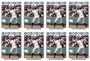 (8) 2008 Topps National Baseball Card Day #1 Alex Rodriguez Card Lot - Picture 1 of 2