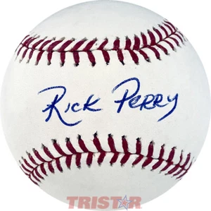 PSA DE BÉISBOL ML RICK PERRY FIRMADO AUTOGRAFIADO - GOBERNADOR DE TEXAS, SECRETARIO DE ENERGÍA - Imagen 1 de 2