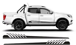 2x Calcomanías Rayas Laterales Compatibles con Nissan Navara Pegatinas Gráficos na2 - Imagen 1 de 4