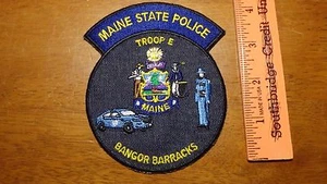 MAINE STATE POLICE TROOP E BANGOR  BARRACKS  MAINE STATE TROOPERS HIGHWAY PATROL - Picture 1 of 2