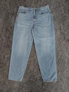 Jeans Madewell para mujer 30 azul holgado niño Jean tiro alto cónico lavado claro - Imagen 1 de 11