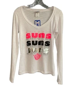 Nueva camiseta blanca de manga larga de baloncesto de la NBA Phoenix Suns para mujer talla mediana - Imagen 1 de 9