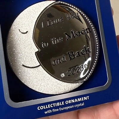 I Love You To The Moon Christmas Ornament New Studio Design Moon 2023 - Image 1 of 4