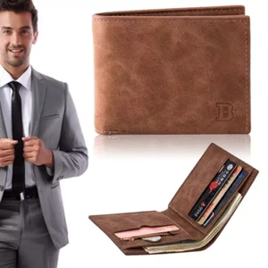 Billetera Delgada Personalizada Doble Para Hombre Billeteras Cuero Grabado Regalo Para Hombres - Imagen 1 de 12