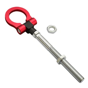 Gancho de remolque a tornillo rojo de alta resistencia para Subaru WRX STI Impreza Outback, Scion FR-S - Imagen 1 de 11