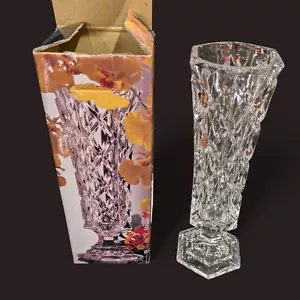 Christopher Stuart Campion Crystal Bud Vase 6.5" Made In Japan WX034/613 In Box - Picture 1 of 6