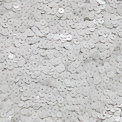 5mm Flat Sequin ~  Opaque Ivory Bone ~ Loose Paillette Made in USA - Image 1 of 2