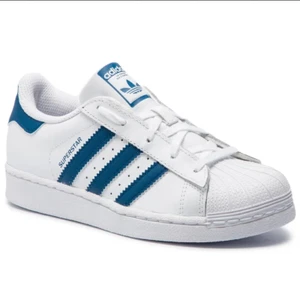 SCARPE SNEAKERS RAGAZZO ADIDAS SUPERSTAR F34164 ECO PELLE BIANCO ORIGINAL AI2024 - Picture 1 of 6