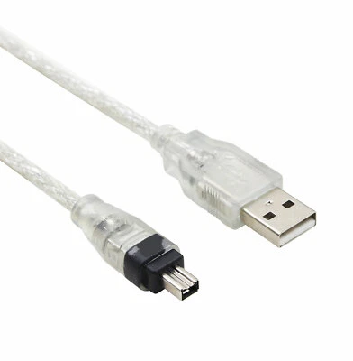 Cable de datos USB Firewire IEEE 1394 para Sony DCR-HC52 DCR-PC100 DCR-TRV280 Foto 1 de 3