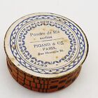 Vintage antique powder box empty 1930's Paris France Pigand & Cie  :weight 9gr