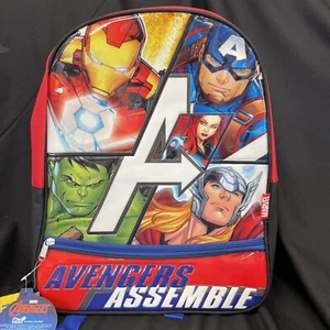 Kids Marvel Avengers Backpack Zip Closure Adjustable Straps By Ruz - Picture 1 of 4