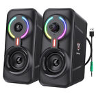 Bluetooth 5.3 Lautsprecher Gaming PC Laptop Stereo Bass Speaker Multimedia Boxen