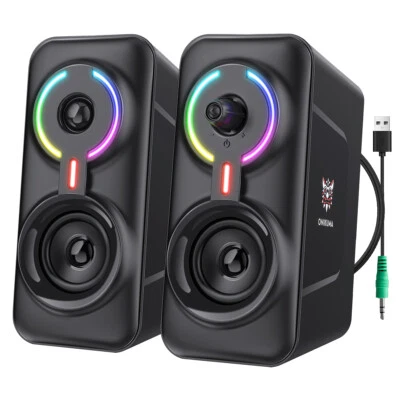 Bluetooth 5.3 Lautsprecher Gaming PC Laptop Stereo Bass Speaker Multimedia Boxen - Bild 1 von 4