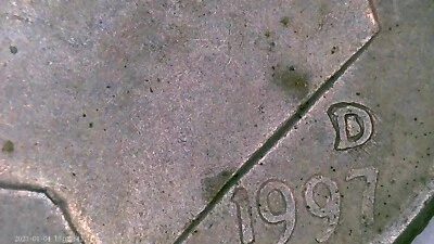 1997 D Roosevelt Dime Double D Mint Mark - Image 1 of 3