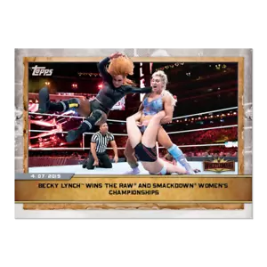 2020 Topps Countdown to Wrestlemania #19 Becky Lynch 4.7.2019 - Bild 1 von 2