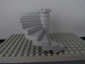 LEGO LIGHT GREY SPIRAL STAIRCASE LIGHT GREY TOP PLATE (40203) - Picture 1 of 1