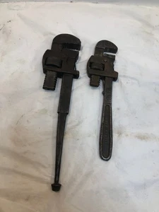 Vintage Antique Pipe Monkey Wrenches  - Lot of 2 - Picture 1 of 12