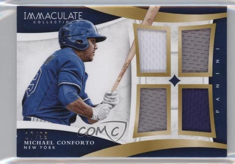 2015 Panini Immaculate Immaculate Quads /99 Michael Conforto #15 - Image 1 of 2