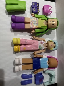 RARO! Lote de 3 figuras de bloque de artículos de Cartoon Network con trajes y zapatos - Imagen 1 de 8
