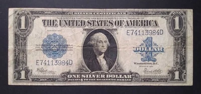 USA 1 Dollar 1923 Silver certificate F - Image 1 of 2