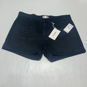 Pantalones Cortos Montura Denim Le Cut Off Negro Talla 30 Nuevos con Etiquetas - Imagen 1 de 9