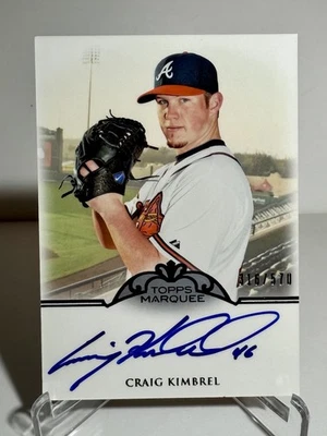 Craig Kimbrel 2011 Topps Marquee Monumental Markings Rookie Auto /570 Atlanta RC - Image 1 of 2