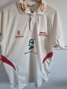 2014 Leicestershire County Cricket Club Shirt 2xl Kukri Walkers Chips - Bild 1 von 13