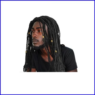 Peluca rasta afroamericana ultraligera de 17,7" - perfecta para eventos Foto 1 de 4