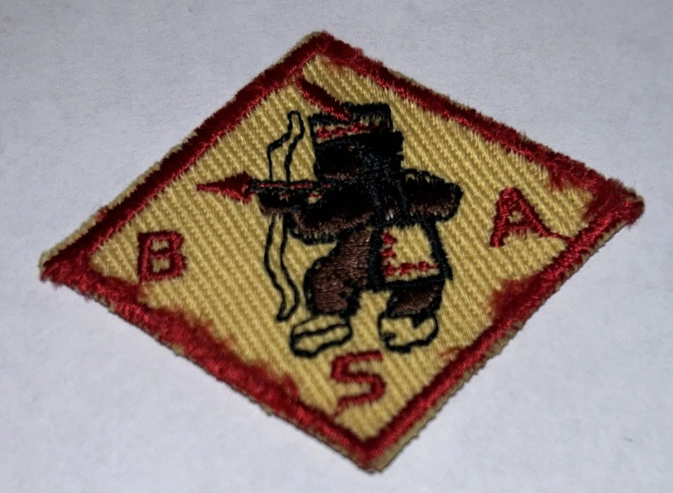 Triangle Diamond Hat Patch BSA Little Indian With Bow And Arrow Mini Patch 64B - Image 1 of 1