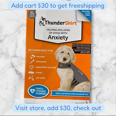 Thundershirt Tratamiento Calmante Ansiedad Perro Extra Grande XL Perros Gris Sólido Foto 1 de 2