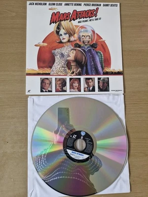 Mars Attacks! Laserdisc Wide Screen. Tim Burton.   - Image 1 of 4