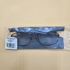 John Varvatos V114 Shiny Brown Eyeglass Frames Mens New 57-16-135 Glasses - Picture 1 of 14