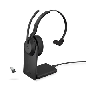 Jabra Evolve2 55 Mono Wireless Headset with Charging Stand AirComfort Technol... - Picture 1 of 7