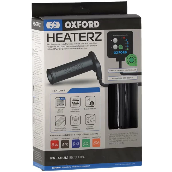Oxford Heaterz Heated Motorcycle Motorbike 12V Bike Powered Hot Grips - Image 1 of 3