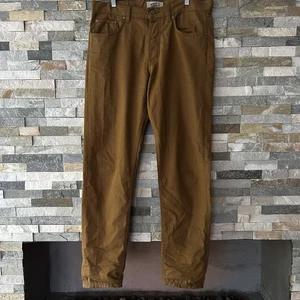 Naked & Famous Brown Selvedge Duck Canvas Pants Men’s Size 38 By 33 Easy Guy - Picture 1 of 8