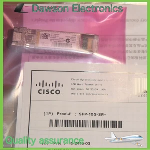 Cisco Nowy uszczelniony moduł nadawczo-odbiorczy SFP-10G-SR SFP + MMF 10GBase-SR 850nm - Zdjęcie 1 z 2
