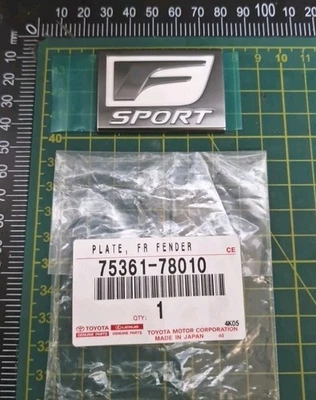 Original Nuevo LEXUS F SPORT WING BADGE Guardabarros Emblema Lateral Para NX 14+ Fsport - Imagen 1 de 3