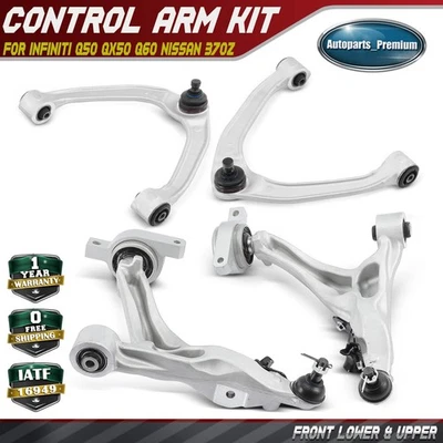4x Conjunto de brazo de control inferior y superior delantero y rótula para Infiniti Q50 QX50 Foto 1 de 4
