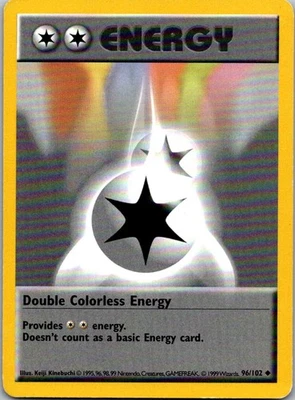 Double Colorless Energy 096/102 Base Set Uncommon LP - Image 1 of 2