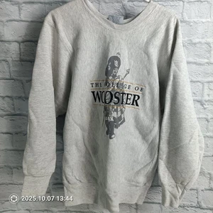 The College of Wooster Sweatshirt Herren Large grau Grafik NCAA Time Out hergestellt in den USA - Bild 1 von 5