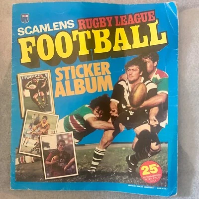 Scanlens 1983 Rugby League Football Album +Stickers Incomplete nrl 80s collector - image 1 of 4