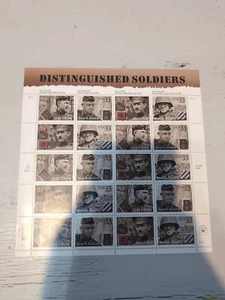 U.S. #3393-3396 MNH, DISTINGUISHED SOLDIERS, MURPHY-BRADLEY F/V $6.60 (1999) - Picture 1 of 1