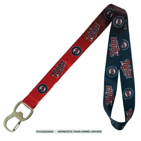 Minnesota Twins "Ombre" Bottle Opener Lanyard Keychains  Soft Polyester Strap Cover