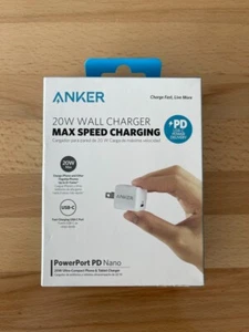 Anker PowerPort Nano 20W USB-C FAST Wall Charger for iPad Pro/iPhone 14/13/12 - Picture 1 of 2
