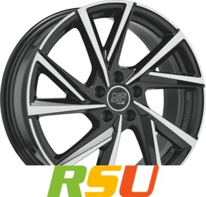 MSW MSW 80/5 gloss black full polished 7.5x19" ET48 LK5 114.3 ML 67.1 Alufelg... - Bild 1 von 3