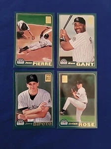 4 2001 Topps Baseball Cards Colorado Rockies - Picture 1 of 5
