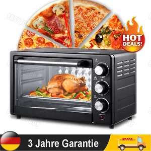 Mini Backofen 22 Liter 3in1 Miniofen Pizzaofen Kleiner Backofen Mini Oven - Bild 1 von 11