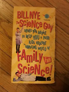 BILL NYE SCIENCE GUY FAMILY FUN VHS Video Parental Advice Kids Excited Scientist - Foto 1 di 2