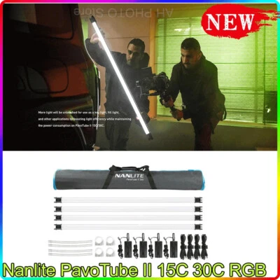 Nanlite PavoTube II 15C 30C LED Tube Light RGBWW Full Color Handheld Video Light - Image 1 of 4